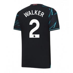 Manchester City Kyle Walker #2 Koszulka Trzecich 2023-24 Krótki Rękaw